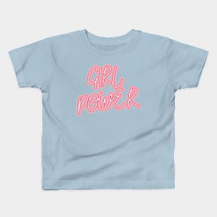 Girl Power (Feminism typography) Kids T-Shirt